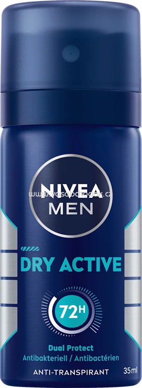 NIVEA MEN Antitranspirant Deospray Dry Active, Reisegröße, 35 ml NIVEA MEN Antitranspirant Deospray Dry Active, Reisegröße, 35 ml