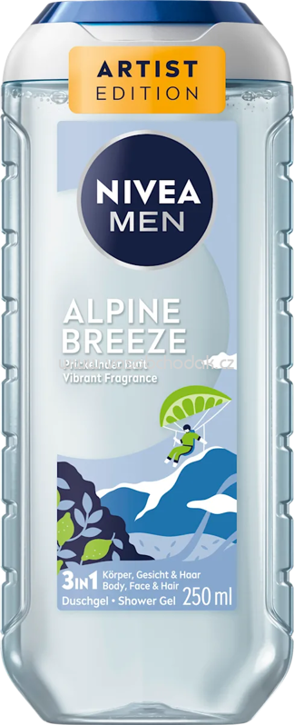 NIVEA MEN Duschgel Alpine Breeze 3in1, 250 ml NIVEA MEN Duschgel Alpine Breeze 3in1, 250 ml