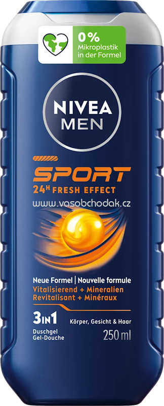 NIVEA MEN Duschgel Sport 3in1, 250 ml NIVEA MEN Duschgel Sport 3in1, 250 ml