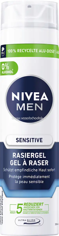 NIVEA MEN Rasiergel Sensitive, 200 ml NIVEA MEN Rasiergel Sensitive, 200 ml