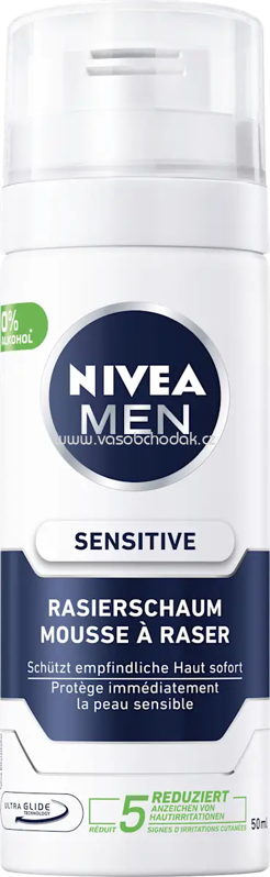 NIVEA MEN Rasierschaum, sensitive, Reisegröße, 50 ml NIVEA MEN Rasierschaum, sensitive, Reisegröße, 50 ml