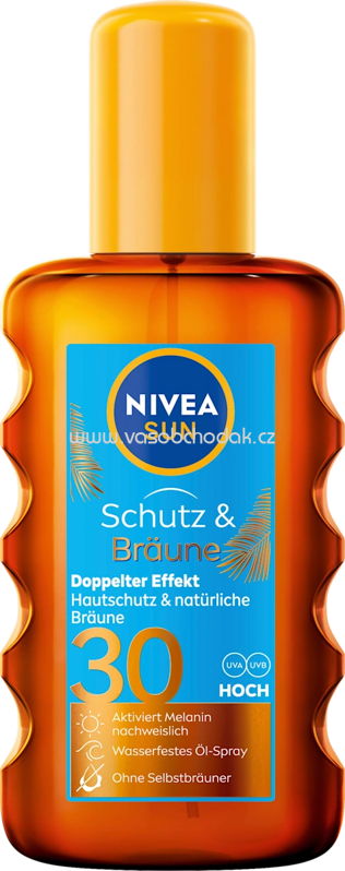 NIVEA SUN Sonnenöl Schutz & Bräune LSF 30, 200 ml NIVEA SUN Sonnenöl Schutz & Bräune LSF 30, 200 ml