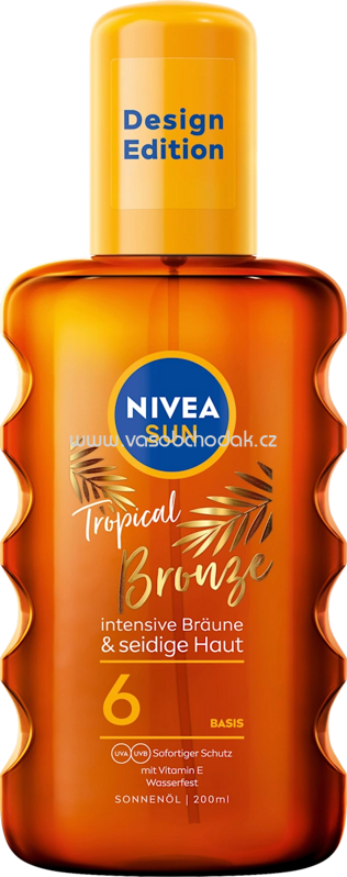 NIVEA SUN Sonnenölspray tropical bronze, LSF 6, 200 ml NIVEA SUN Sonnenölspray tropical bronze, LSF 6, 200 ml