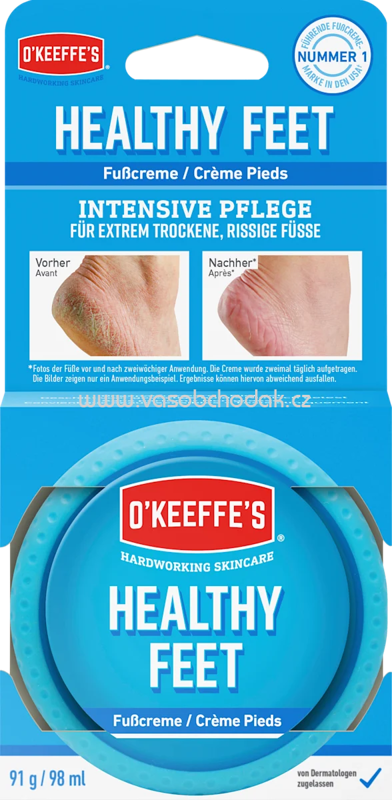 O'Keeffe's Fußcreme intensive Pflege, healthy feet, 91 g O'Keeffe's Fußcreme intensive Pflege, healthy feet, 91 g