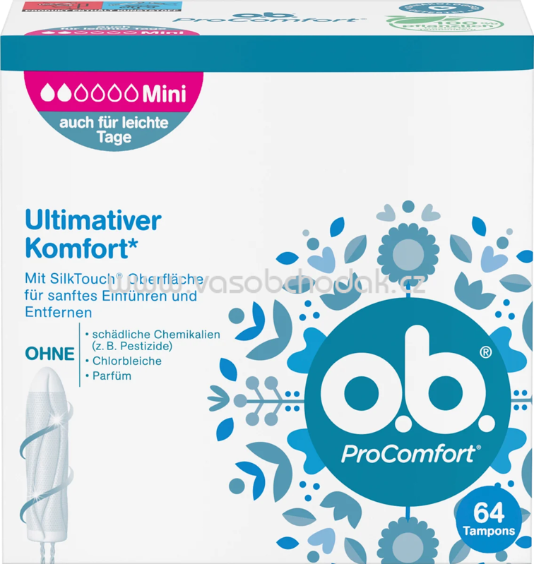 o.b. Tampons ProComfort Mini, 64 St o.b. Tampons ProComfort Mini, 64 St