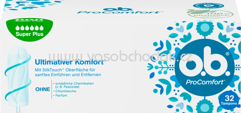o.b. Tampons ProComfort Super Plus, 32 St o.b. Tampons ProComfort Super Plus, 32 St