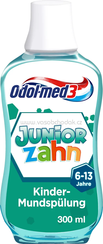 Odol med 3 Mundspülung Kinder Juniorzahn, 6-13 Jahren, 300 ml Odol med 3 Mundspülung Kinder Juniorzahn, 6-13 Jahren, 300 ml