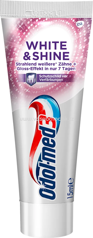 Odol med 3 Zahnpasta White & Shine, 15 ml