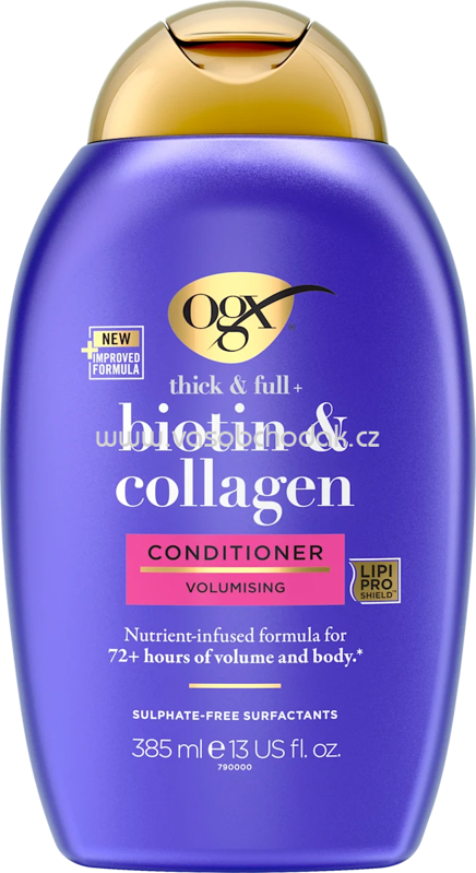OGX Conditioner thick & full, Biotin & Collagen, 385 ml OGX Conditioner thick & full, Biotin & Collagen, 385 ml