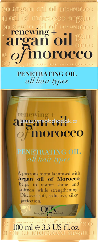 OGX Haaröl Moroccan Argan Penetrating Oil, 100 ml OGX Haaröl Moroccan Argan Penetrating Oil, 100 ml