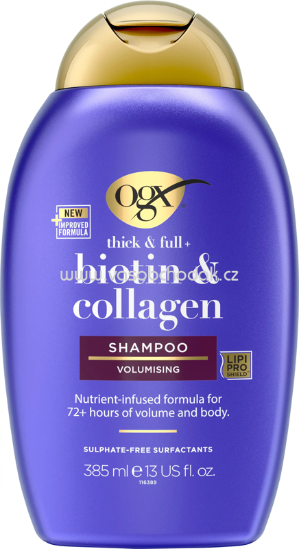 OGX Shampoo thick & full, Biotin & Collagen, 385 ml OGX Shampoo thick & full, Biotin & Collagen, 385 ml