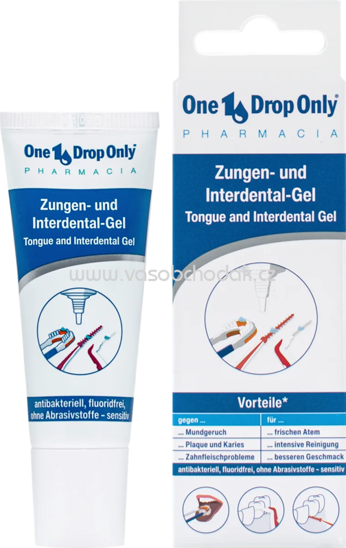 One Drop Only Zungen- und Interdental Gel, fluoridfrei, 25 ml