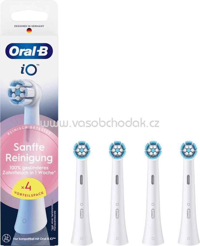 Oral-B Aufsteckbürste iO Sanfte Reinigung weiß, 4 St Oral-B Aufsteckbürste iO Sanfte Reinigung weiß, 4 St