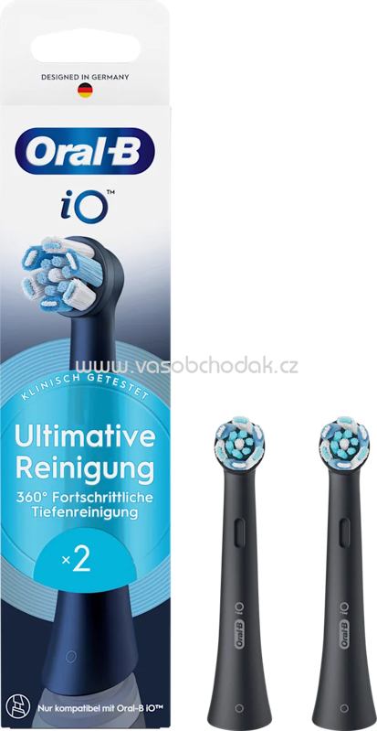 Oral-B Aufsteckbürste iO Ultimative Reinigung schwarz, 2 St Oral-B Aufsteckbürste iO Ultimative Reinigung schwarz, 2 St