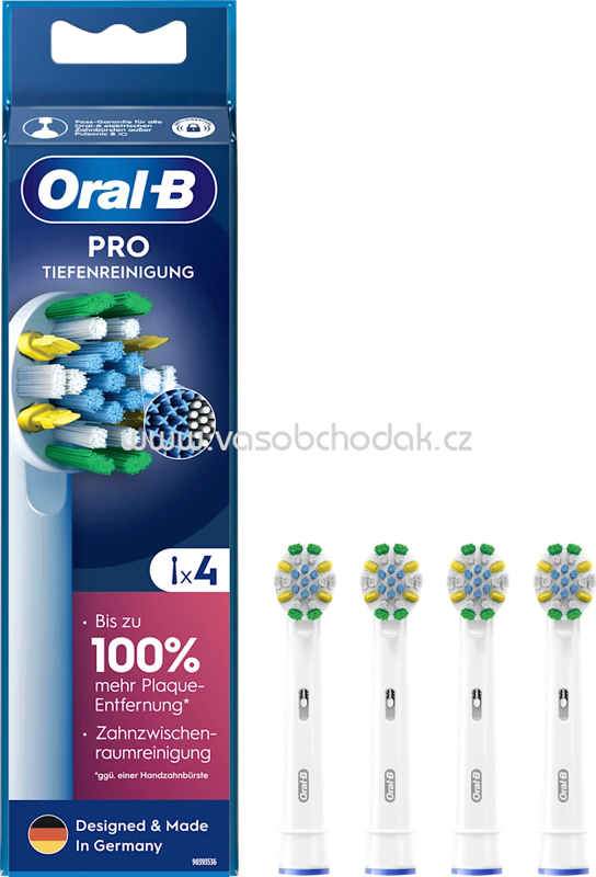 Oral-B Aufsteckbürsten PRO Tiefenreinigung, 4 St Oral-B Aufsteckbürsten PRO Tiefenreinigung, 4 St