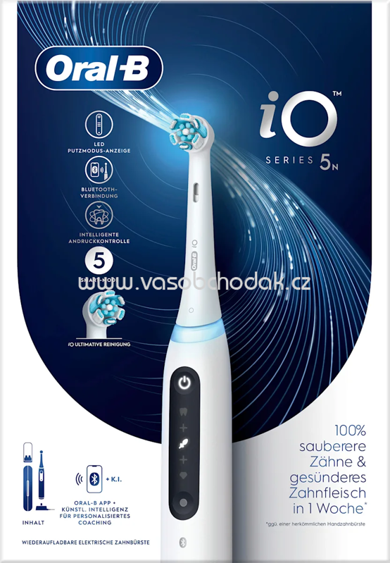 Oral-B Elektrische Zahnbürste iO Series 5 Quite White, 1 St Oral-B Elektrische Zahnbürste iO Series 5 Quite White, 1 St