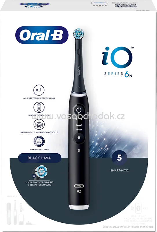 Oral-B Elektrische Zahnbürste iO Series 6 Black Lava, 1 St Oral-B Elektrische Zahnbürste iO Series 6 Black Lava, 1 St