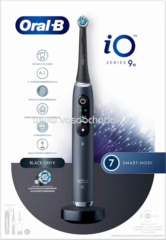Oral-B Elektrische Zahnbürste iO Series 9 Black Onyx, 1 St Oral-B Elektrische Zahnbürste iO Series 9 Black Onyx, 1 St