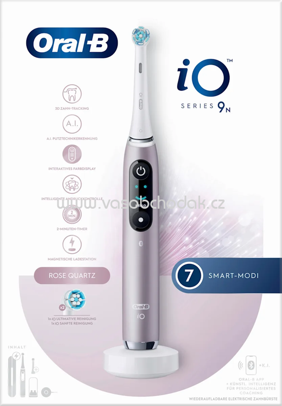Oral-B Elektrische Zahnbürste iO Series 9 Rose Quartz, 1 St