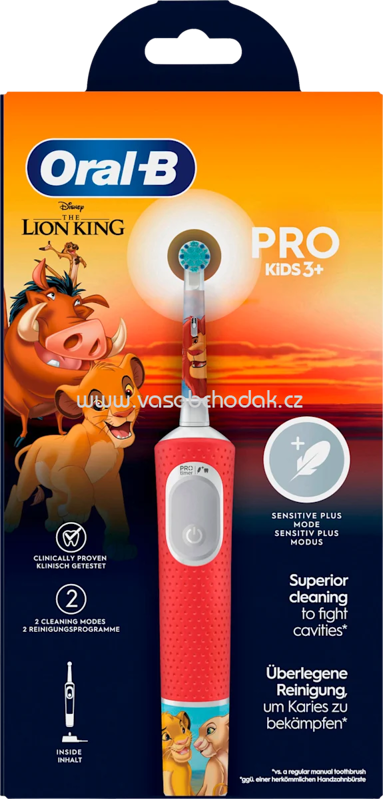 Oral-B Elektrische Zahnbürste Kinder Vitality PRO König der Löwen, ab 3 Jahren, 1 St Oral-B Elektrische Zahnbürste Kinder Vitality PRO König der Löwen, ab 3 Jahren, 1 St