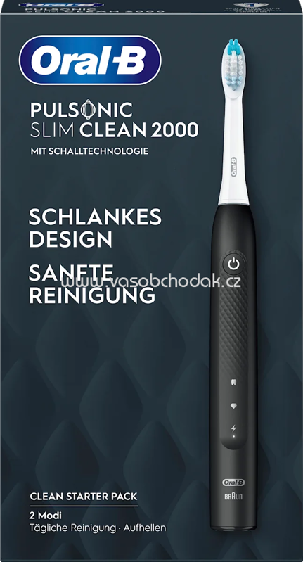 Oral-B Elektrische Zahnbürste Pulsonic Slim Clean 2000 Schwarz, 1 St Oral-B Elektrische Zahnbürste Pulsonic Slim Clean 2000 Schwarz, 1 St