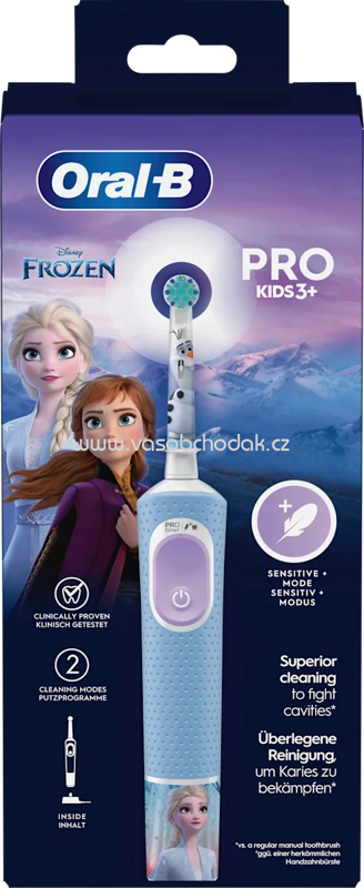Oral-B Elektrische Zahnbürste Vitality PRO Kinder Frozen, ab 3 Jahren, 1 St Oral-B Elektrische Zahnbürste Vitality PRO Kinder Frozen, ab 3 Jahren, 1 St