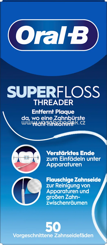 Oral-B Zahnseide Superfloss Threader, 50 St Oral-B Zahnseide Superfloss Threader, 50 St