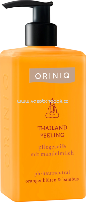 ORINIQ Flüssigseife Thailand Feeling mit Mandelmilch, Orangenblüte & Bambus, 300 ml ORINIQ Flüssigseife Thailand Feeling mit Mandelmilch, Orangenblüte & Bambus, 300 ml