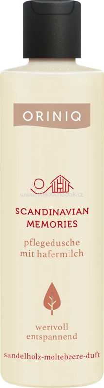 ORINIQ Pflegedusche Scandinavian Memories mit Hafermilch, Sandelholz & Moltebeere, 250 ml