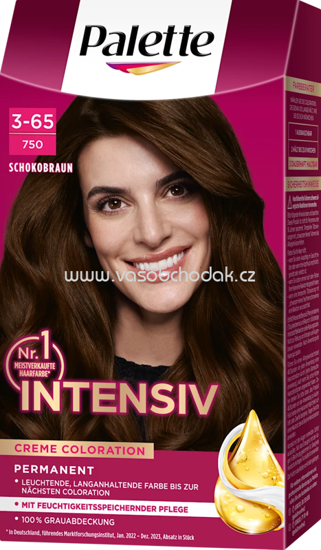 Palette Intensive Color Creme Haarfarbe 3-65/750 Schokobraun, 1 St Palette Intensive Color Creme Haarfarbe 3-65/750 Schokobraun, 1 St