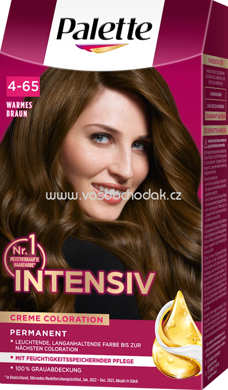 Palette Intensive Color Creme Haarfarbe 4-65 Warmes Braun, 1 St