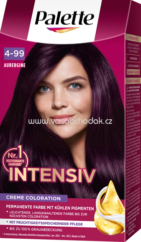 Palette Intensive Color Creme Haarfarbe 4-99 Aubergine, 1 St Palette Intensive Color Creme Haarfarbe 4-99 Aubergine, 1 St