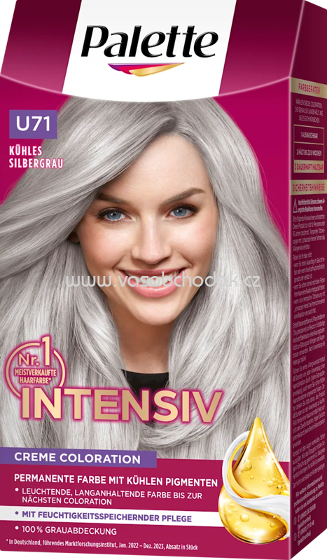 Palette Intensive Color Creme Haarfarbe U71 Kühles Silbergrau, 1 St Palette Intensive Color Creme Haarfarbe U71 Kühles Silbergrau, 1 St