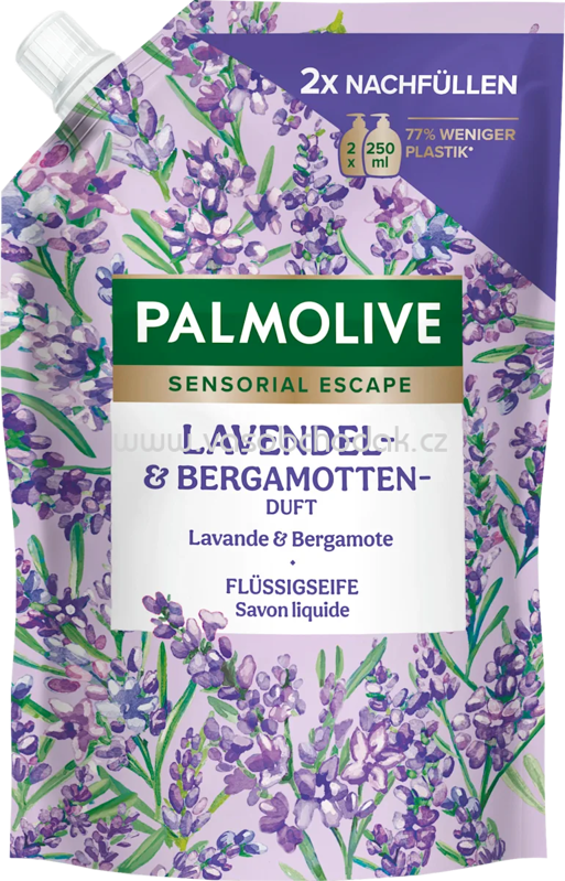 Palmolive Flüssigseife Lavendel & Bergamotte Nachfüllpack, 500 ml Palmolive Flüssigseife Lavendel & Bergamotte Nachfüllpack, 500 ml
