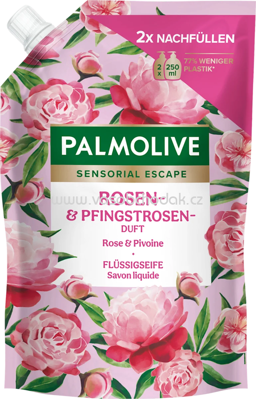 Palmolive Flüssigseife Pfingstrose Nachfüllpack, 500 ml Palmolive Flüssigseife Pfingstrose Nachfüllpack, 500 ml