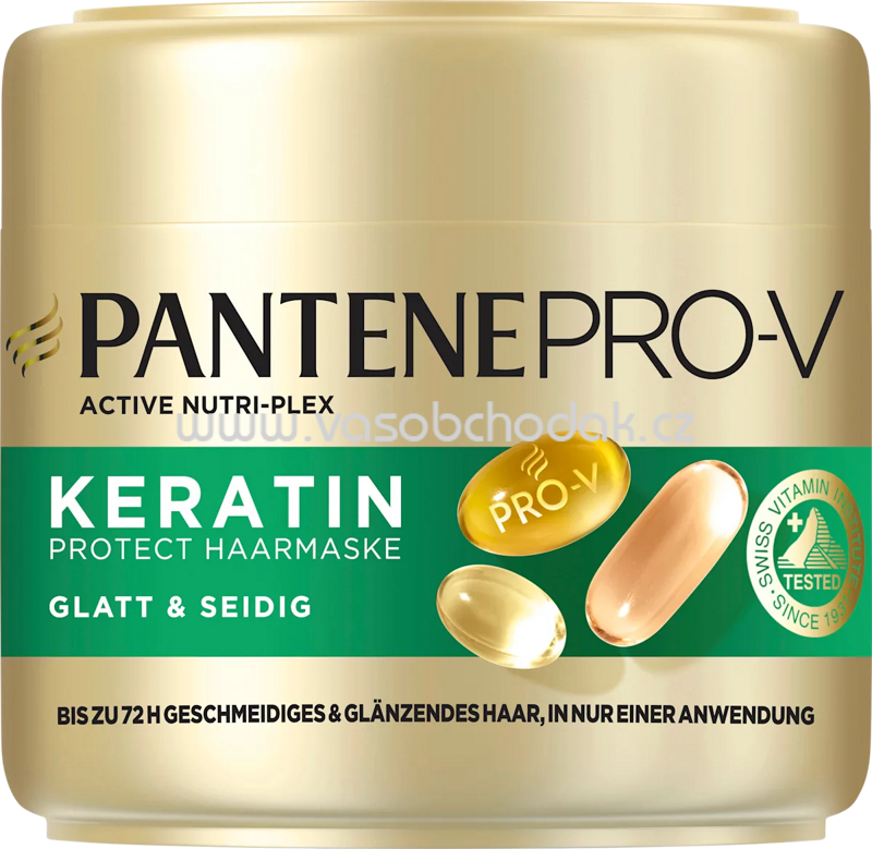 PANTENE PRO-V Haarmaske Keratin Protect, Glatt & Seidig, 300 ml