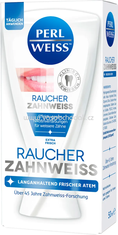 Perlweiss Zahnpasta Raucher-Zahnweiss, 50 ml Perlweiss Zahnpasta Raucher-Zahnweiss, 50 ml