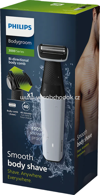 Philips Elektrischer Rasierer, Bodygroom Series 3000 BG3007/01, 1 St Philips Elektrischer Rasierer, Bodygroom Series 3000 BG3007/01, 1 St