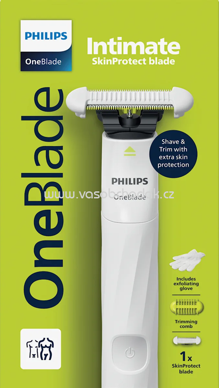 PHILIPS OneBlade Elektrischer Rasierer, OneBlade Intimate Women QP1924/24, 1 St PHILIPS OneBlade Elektrischer Rasierer, OneBlade Intimate Women QP1924/24, 1 St