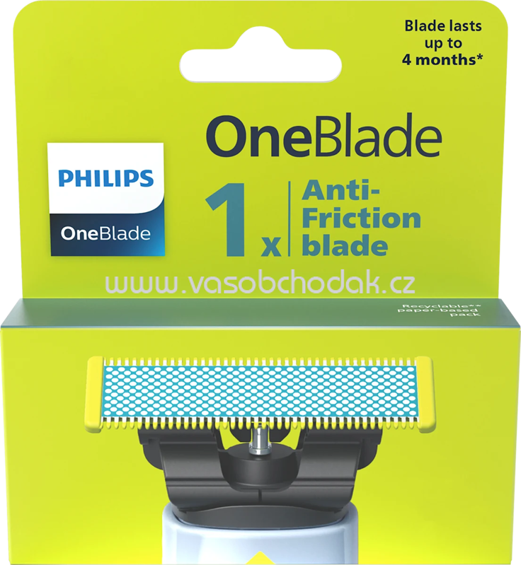 PHILIPS OneBlade Rasierklinge, OneBlade First Shave QP215/50, 1 St