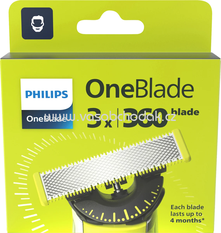 PHILIPS OneBlade Rasierklingen, OneBlade, 3 St