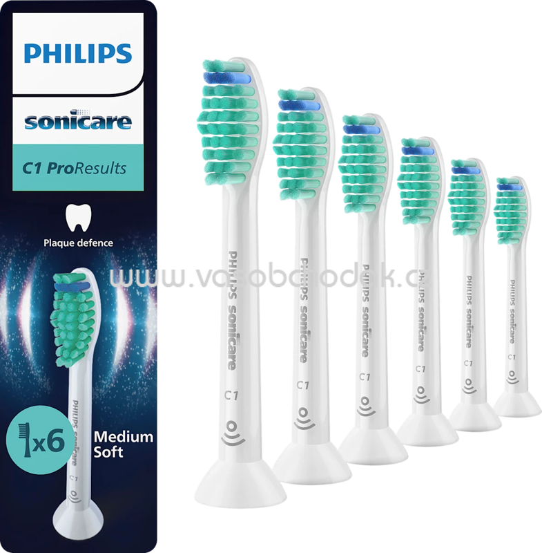 Philips Sonicare Aufsteckbürsten C1 ProResults, 6 St Philips Sonicare Aufsteckbürsten C1 ProResults, 6 St