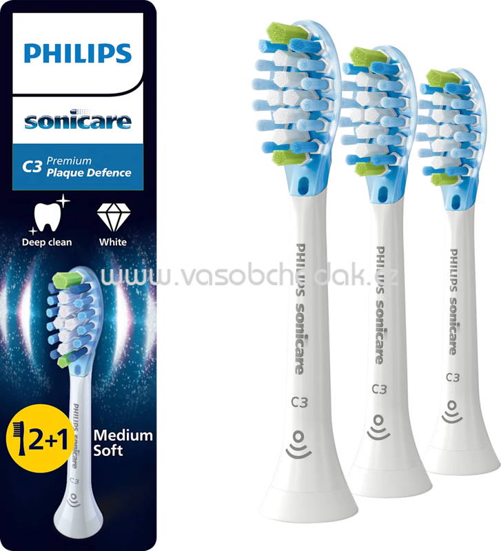 Philips Sonicare Aufsteckbürsten C3 Premium Plaque Defence weiß, 2 St Philips Sonicare Aufsteckbürsten C3 Premium Plaque Defence weiß, 2 St
