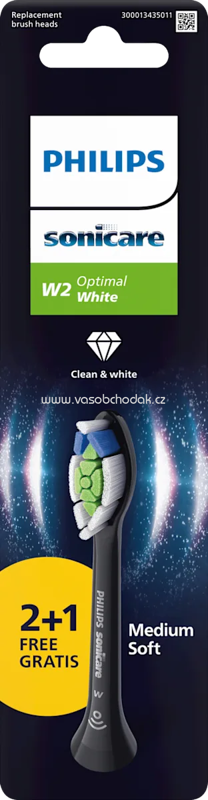 Philips Sonicare Aufsteckbürsten W2 OptimalWhite schwarz, 2 St Philips Sonicare Aufsteckbürsten W2 OptimalWhite schwarz, 2 St