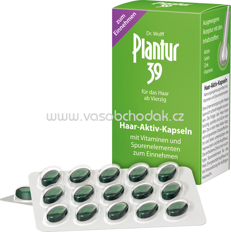 Plantur 39 Haar-Aktiv-Kapseln 60 St., 42 g Plantur 39 Haar-Aktiv-Kapseln 60 St., 42 g