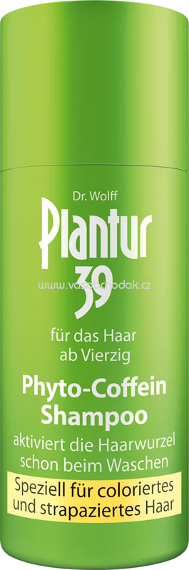 Plantur 39 Shampoo Phyto-Coffein, coloriertes & strapaziertes Haar, Reisegröße, 50 ml