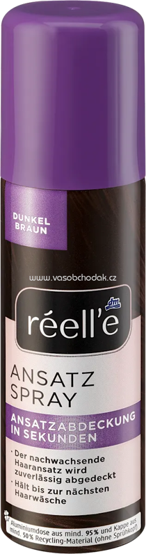 réell‘e Ansatzspray Dunkelbraun, 75 ml