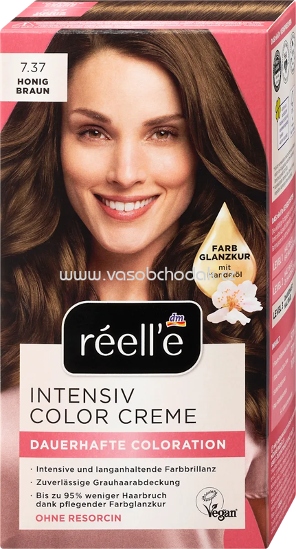réell‘e Haarfarbe 7.37 Honigbraun, 1 St
