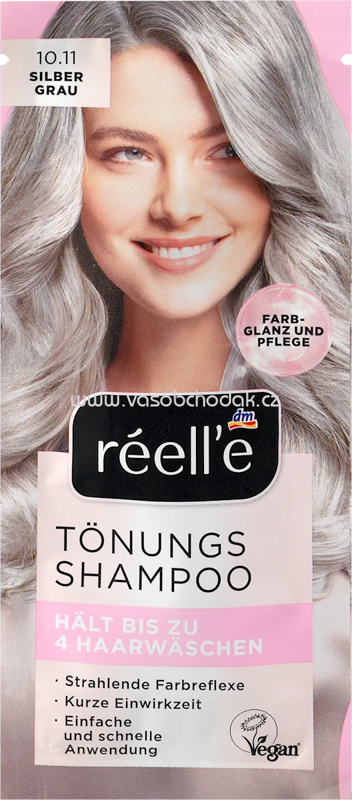 réell‘e Tönungsshampoo 10.11 Silbergrau, 14 ml