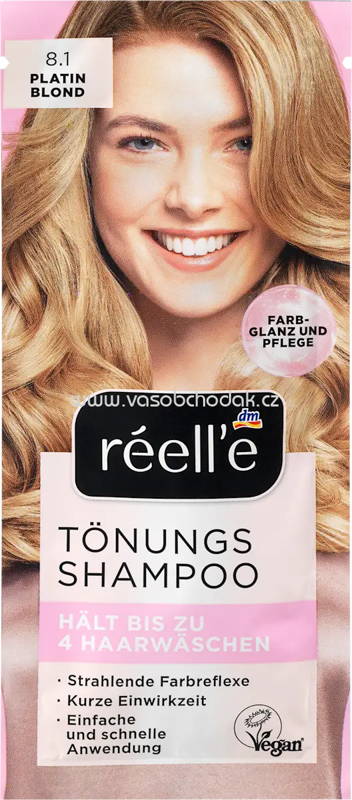 réell‘e Tönungsshampoo 8.1 Platinblond, 14 ml